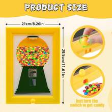 Candy Dispenser Picture Frame,Handy Candy Frame,Gumball Machine In A Frame,Handy Fast Distribution Candies, Suitable For Birthday And Holiday Gifts,Halloween Decor Indoor(Pink) - 粉色 - 查看 3