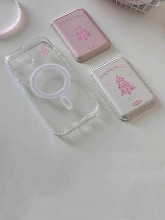 1个多功能圣诞手机卡套贴纸，适用于卡套、卡包、实用卡袋贴纸