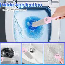 3pcs Pumice Stone Toilet Bowl Cleaner With Handle, Pumice Stone For Cleaning Powerfully Remove Hard Water Ring, Calcium Buildup, For Pool, Toilet, Kitchen Sink, Grill, Bathtubs, Powerful Stain Remover, Removes Stains, Hard Water, Rust And More, Bathroom Decor And Accessories - Nhiều màu - Xem 9