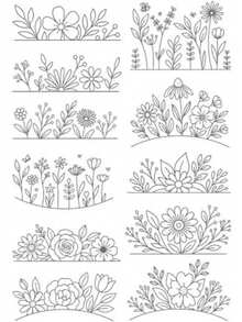 Water Soluble Stabilizer For Embroidery, Beginner Embroidery Patterns Stick Stitch Embroidery Flower Paper Floral Daisy Designs Wash Stabilizer