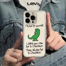 Funda de Teléfono Única con Tema de Dinosaurio - Funda Transparente de TPU Suave Premium Resistente a los Golpes Adecuada para iPhone 17, 16, 15, 14, 13, 12, 11 Pro Max, así como 16, 14 Plus, 12 Mini, X, XS Max, XR, 8 y 7 Plus. Ajuste Delgado para Uso Diario - 1 pieza - Ver 7