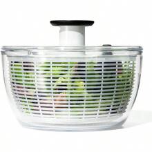 6.22 Quart Capacity Salad Spinner With Built-In Strainer For Efficient Lettuce Fruit And Vegetable Cleaning Ideal Kitchen Solution For Quick And Easy Fresh Produce Washing In Daily Meal Preparation - 大型沙拉脫水器 - 查看 1