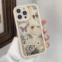 Funda de teléfono personalizada con diseño de patrón de papel de mariposa blanco de bambú antiguo de alta calidad, adecuado para todas las series de , compatible con  17,17 Pro.17 Pro Max.17 Air. 16,16 Pro.16 Pro Max.16 Plus. 15,15 Pro Max.15 Pro.15 Plus. 14,14 Pro.14 Plus.14 Pro Max. 13,13 Pro.13 Pro Max.12.12 Pro.12 Pro max.11 Pro.11 Pro Pro Max.XR.X.XS.XS Max.Se.MiNi,. Novela y de moda, Adecuado para hombres y mujeres, regalos de negocios elegantes y a prueba de golpes y anticaída - Blanco 159-1 - Ver 4