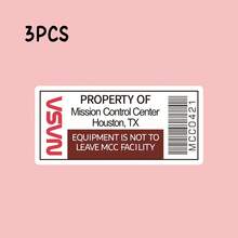 Official Property Sticker - Waterproof Vinyl Decal With Scratch-Resistant Matte Finish, Cartoon Astronaut Design For Laptops, Helmets, Motorcycles, Cars & More - Self-Adhesive One-Time Use Decal - Multicolor - View 8