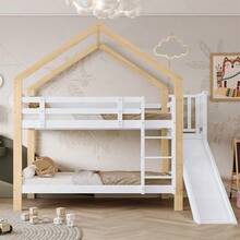 Kids Bed Frames, Headboards & Footboards - White + Solid Wood+MDF + 90cm*200cm - View 3