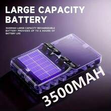 Consola de juegos portátil retro ligera, pantalla IPS de 3,5 pulgadas, 16-256G, 15000 juegos de gran tamaño. Tarjeta de memoria estándar de 64G - Negro - Ver 5