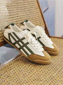 Couple's New Casual Sneakers, Lightweight Comfortable Lace-Up Athletic Shoes, Non-Slip & Durable