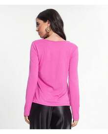 Blusa Manga Longa Feminina Rovitex Rosa