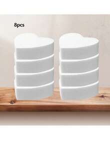1/4 piezas Forma de corazón blanca de espuma - Es muy adecuada para bodas, cumpleaños y hornear de forma creativa, y se puede usar como material para manualidades. Para decoraciones de boda, decoración del hogar, decoración de la sala de estar, arreglos florales artificiales y frescos, varios proyectos de manualidades para el hogar y decoraciones artísticas. Es aplicable para decoraciones en el Día de San Valentín, el Día de la Madre, el Día del Padre y las ceremonias de graduación. Regalo