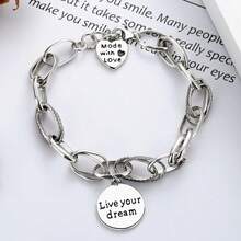 1 件独特复古 925 纯银几何扭链手链，适合女性在度假、日常、派对、婚礼时佩戴