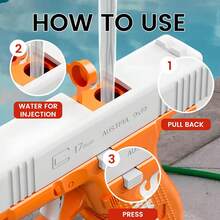 Water Gun Toy, Realistic Design, Leak-Proof, Party Prop, Birthday Gift, Christmas Gift - Multicolor - View 6