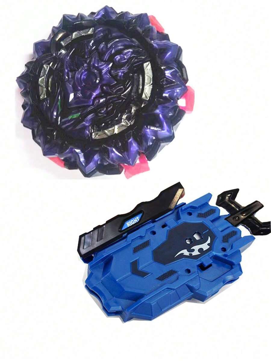 终极女神 B-193 爆裂金属融合陀螺带发射器，战斗游戏玩具，圣诞礼物 - 紫色 - 查看 1