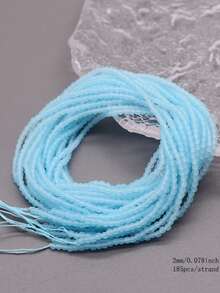 2毫米 1串 180颗 玻璃珠 小刻面玻璃吊坠隔珠 用于珠宝制作 DIY配件 - 2mm 瓷料小珠子 - 查看 33