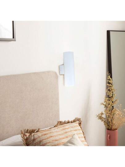 Alpinaluz Wand Light: Dual Verlichting Up Down, Wit Aluminum, GU10 Sockets, Bulbs Not Included. view 9