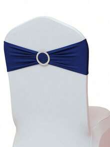 1/3/6pcs Party/Wedding/Birthday Chair Covers, Elastic Binding Strap, Chair Back Decor, Elastic Chair Covers With Bow, Elastic Chair Back Flower For Exhibition/Wedding