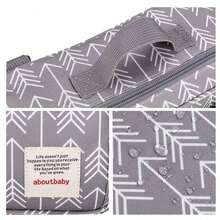 婴儿推车挂袋，婴儿尿布袋，婴儿推车奶瓶尿布收纳袋 - 彩色 - 查看 5