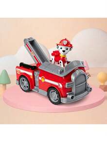 Spin Master Spin Master 10 Kendaraan Penyelamat untuk Dipilih - Termasuk Helikopter Skye, Mobil Chase, Buldoser Puing, dan Lainnya, Mainan Anak-Anak Berlisensi Resmi, Cocok untuk Usia 3 Tahun ke Atas - Truk Pemadam Kebakaran + Marshal - View 1