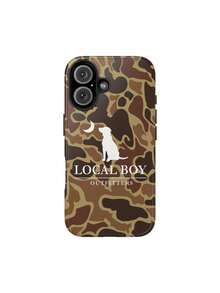 Una funda de teléfono elegante no incluye un cordón ni un soporte. Funda de teléfono Vintage Local Boy Camo para 16 15 14 13 12 11 X Xs Xr 8, duradera, diseño de caza de patos, funda de estilo sureño, camuflaje de tierras bajas, camuflaje de estilo antiguo, regalos, adecuada para 17. - Blanco 1 - Ver 2