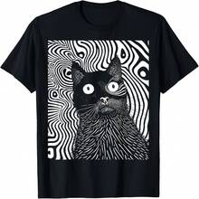 - Camiseta  Cat Pastel Goth Gótica Grunge Alt Punk Weirdcore - Negro - Ver 7