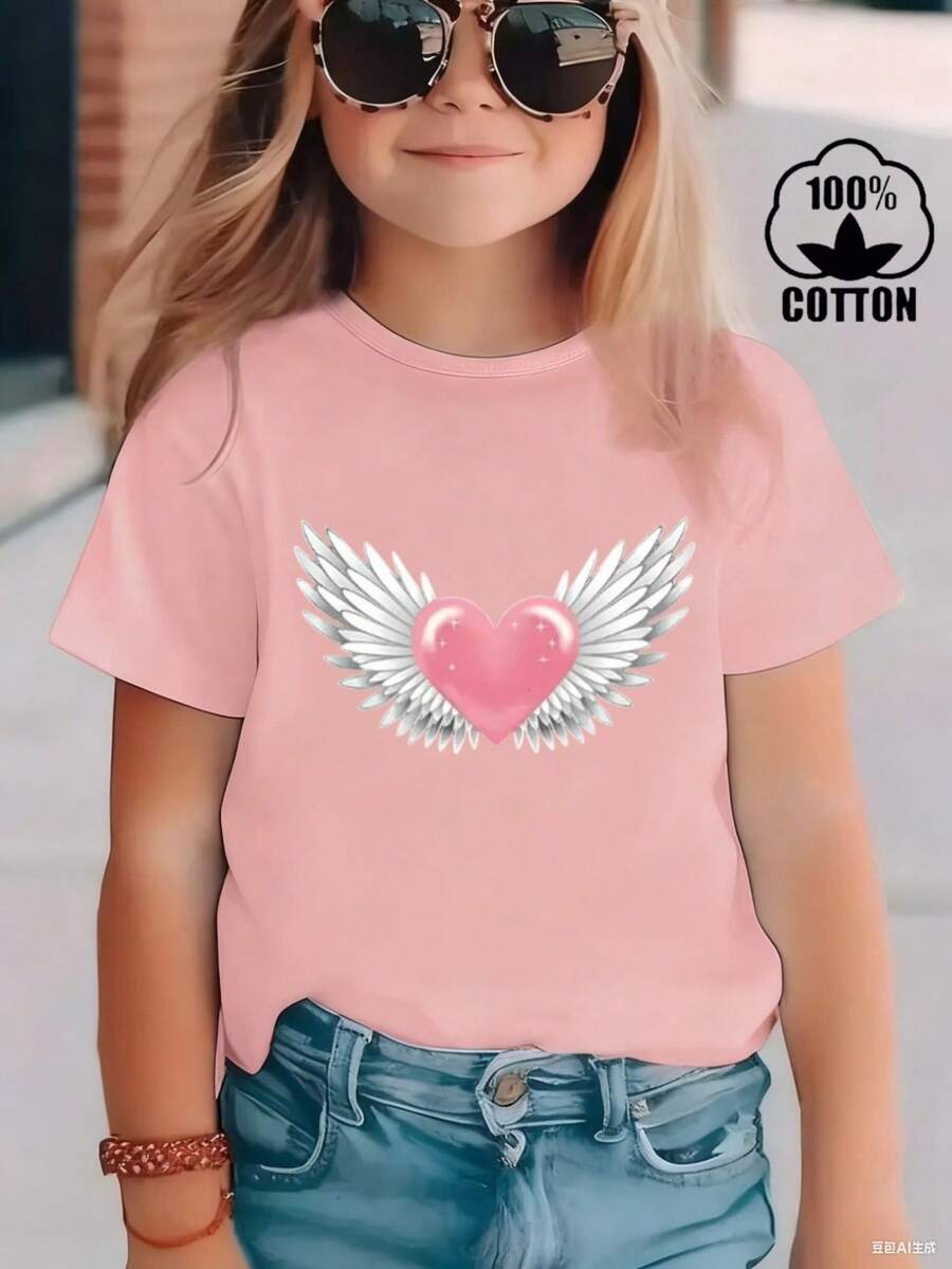 Young Girls T-Shirts - Pink - View 1