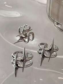 Rings For Women Couple Minimalist Handmade Simple Big Flower Ring Party Jewelry Gift Prevent Allergy