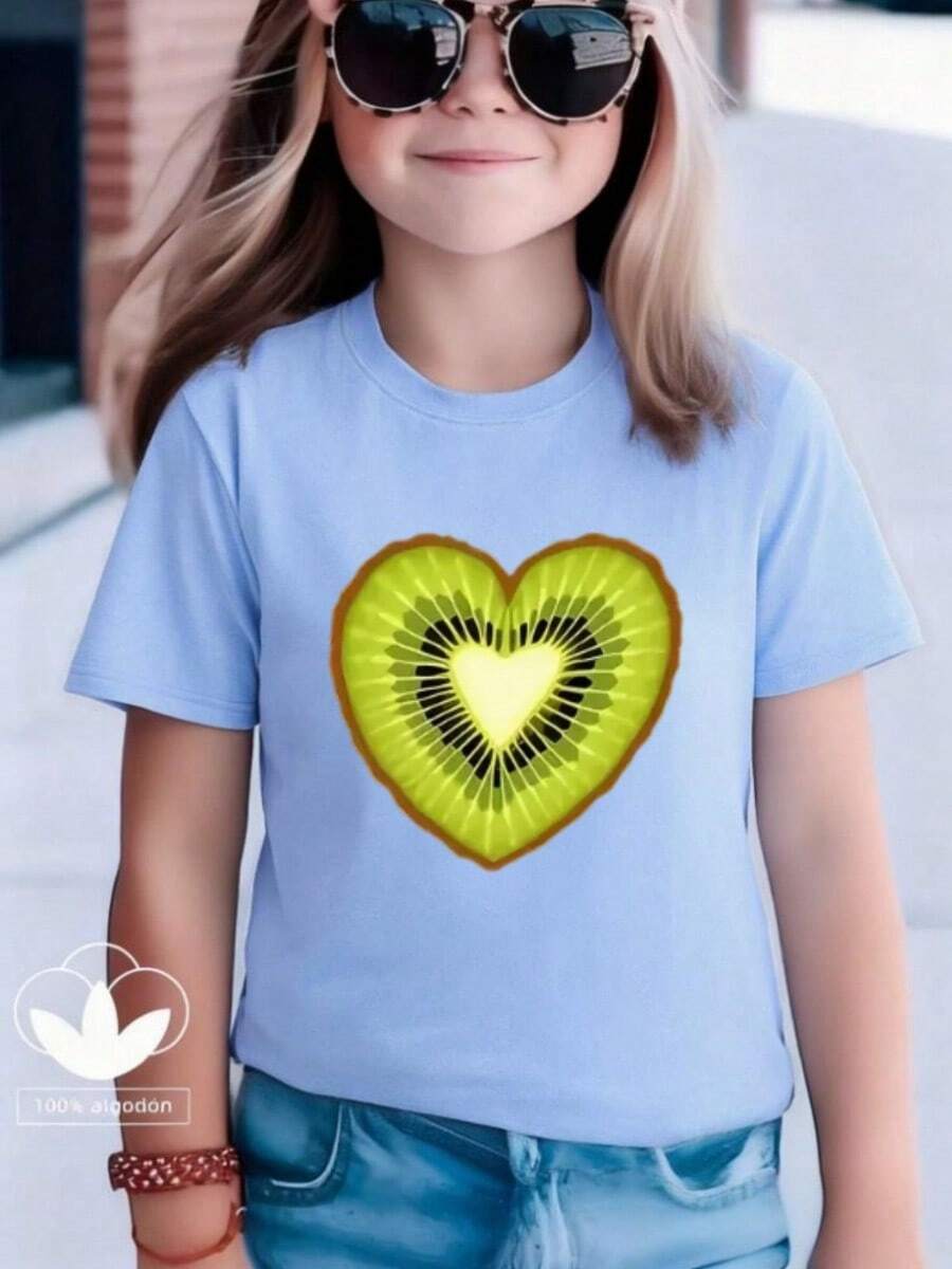 Young Girls T-Shirts - 藍色 - 查看 1