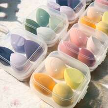 8-Grid Beauty Sponge Set, Ultra Soft Egg-Shaped Sponge And Makeup Foam Applicator - Light Pink And Yellow, Individually Packaged Grids, Suitable For Foundation, Concealer, Blush - Sensitive Beige, Travel Portable Set, Facial Makeup Sponge, Foundation Sponge, Makeup Sponge Box, Foundation Sponge, Foundation Makeup Sponge, Beauty Products, Women's Original Beauty Products, Facial Sponge Makeup, Foundation Sponge, Foundation Flat Brush, Boxed Makeup Sponge, Blush, Puff Sponge, Sponge Foundation, Makeup Facial Sponge, Makeup Sponge Box, Washable Makeup Sponge, Makeup Sponge Box, Makeup Sponge Box, Liquid Foundation Sponge - Egg Yolk Series, 8 Per Box - View 6