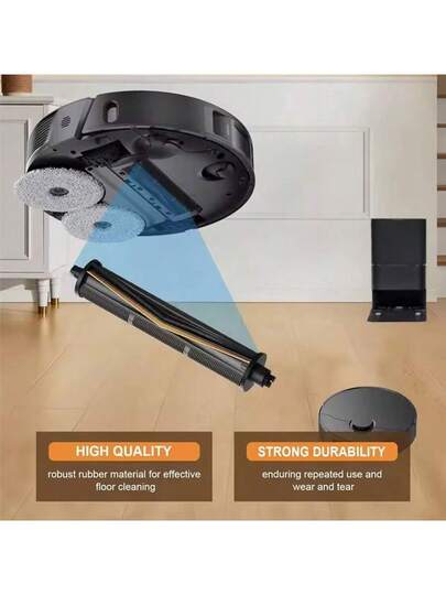 1pc Tricut Brush, Dreame X30 Ultra, X40 L10s Pro L20 L40 S10/S20 S10 Pro/Plus, Anti Washable, Triple Cutting Depth Cleaning view 4