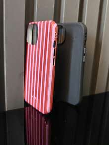 Strawberry Jam BURGA  Case |   Pink Gingham With Cute Strawberry Case For  17 16 15 14 13 12 11 Pro Max |   High Quality |   Teenage Girl GiftSuitable For  17 Air - 白色1 - 查看 5
