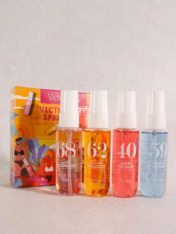 1pc/4pcs/5pcs 40ml Brazilian Collection Spray Mist With Gift Box, Limit Edition Aromatherapy Indoor, Outdoor Air Freshener Fragrance Multi-Layered Heightened State Of Bliss Spray With Long Lasting Natural Fresh Charming Essentials, Releasing Elegant Janeiro Vanilla Coconut Floral Fruity Citrus Wood Aquatic Ocean Sea Scent For Dating, Party, Gathering, Traveling, Holiday, Home, Hotel, Office, Ideal Gift For Family, Relatives And Friends