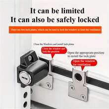Heavy Duty Metal Sliding Door And Window Lock With Keys - Anti-Theft Security Lock, Adjustable Track Lock With Push-In Mechanism, Black/White Finish, Easy Installation For Glass Doors, Patio Doors, Home, Office, Classroom - Compatible With Keyed Lock Cores (Deadbolt Locks) - Durable Metal Construction, Secure Sliding Door Lock To Enhance Safety And Security, Sliding Door Lock, Left/Right Sliding Door Lock, Home Security Door Lock