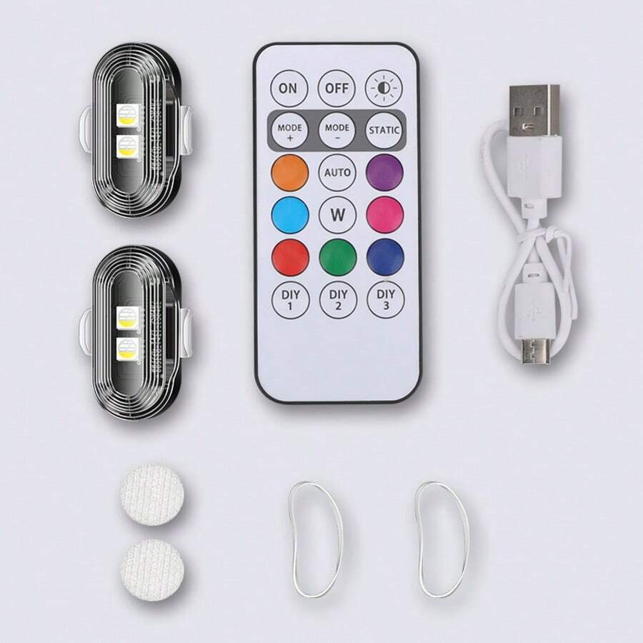 Luz de advertencia LED mini para motocicleta