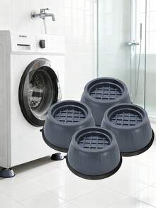 4/8个防震脚垫，适用于烘干机底座、通用洗衣机底座，带防滑减震垫/支架，橡胶脚垫，防滑防潮静音垫，降噪