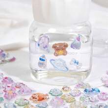 12 Stück/6 Stück Cartoon 3D Wassersteine Aufkleber, süße geformte Aufkleber für Handyhüllen, Scrapbooks, Basteleien, Tagebücher, Schulmaterial, Belohnungen, interessante Aufkleber, Buchdekorationsaufkleber