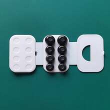 CSDZ 4 Pairs Replacement Ear Tips Compatible With Air Pods Pro/ Pro 2/ Pro 3 With Noise Reduction Hole, Non-Slip Soft Silicone Pro Replacement Ear Tips With Portable Storage Box (XS/S/M/L)(Just Earplugs) Compatible With Galaxy Buds 3 Pro - White - View 15