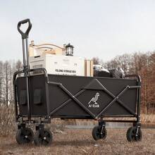 Camping Portable Trolley, Outdoor Camping Equipment Folding Trolley, Suitable For Streets, Beaches, Picnics, Hiking And Outdoor Camping - 彩色 - 查看 3