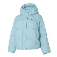 Puma Women's Hooded Down Down Jacket, Casual For Outdoor, Commuting And Daily Wear - Tropical Lake Blue - View 1