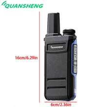 QUANSHENG TG-A1 双频对讲机，136-174MHz 和 400-470MHz，5W 大功率，USB-C 充电，适用于公路旅行、露营、酒店、建筑工地、安保团队 - 藍色 - 查看 2
