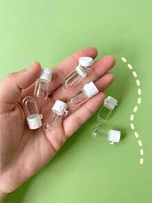 10个装旅行便携卸妆液分装瓶，翻盖式旅行瓶，透明防漏容器，可用于分装乳液、洗手液和其他液体 - 無色 - 查看 3