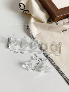 Suministros de decoración de uñas - Soporte de práctica de uñas transparente, Soporte de práctica de esmalte de uñas acrílico y gel, Accesorios de fotografía para arte de uñas, Materiales y accesorios de arte de uñas para uso personal, en salón y DIY