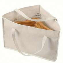 1 Piece Three Bear Canvas Bag, Storage Bag, Portable Handbag, Bento Box, Small Cartoon Canvas Bag, Versatile Lunch Box Bag, Simple Style, Suitable For Work,Back To School - Multicolor - View 3