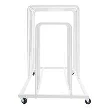 Art Storage Rack With Wheels, Rolling Art Painting Drying Rack 9 Section Metal Storage Stand For Canvas Drawing Boards Panels Prints - White - View 1