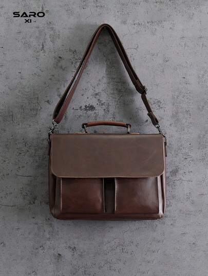 saroxi Men's Casual Shoulder Crossbody Bag, Fashion Business Commuter Gift Christmas Fall University Sling Bag Cross Side Bag Gifts Scream Briefcase Document Bag Computer Bag Laptop Bag Large Capacity Computer Briefcase Men Gifts Student Multi-Functional Outdoor Portable Boyfriend Gifts Clutch Handbags Vacation Vintage Funny Gifts Laptop Case Chest Bag Gifts Retro Bag Valentine Day Holiday Essentials Bag Stickers Bags Winter Brown Bag Valentine Gifts Vintage School Gift Bag Pack Spring Vintage Bags