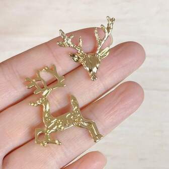 时尚鹿头合金翻领别针，Y 领胸针，女士独特配饰