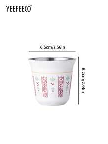 yeefeeco 一套沙特风格咖啡壶和咖啡杯，带滤网的茶壶，不锈钢保温壶，真空茶壶和茶杯，椰树和骆驼图案水壶和水杯，适用于咖啡、茶、饮料，居家/办公/露营/旅行/礼品 - 鍋 - 查看 13