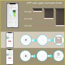 Tuya Wifi AC100-240V Smart Curtains Motor Roller Blinds For Windows To 37mm 38mm Tube Shutter Electric Motor Automatic Shade System Remote Voice Control Alex Yandex Alice - Multicolor - View 7