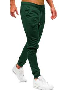SHENDY Vendy Men's Comfortable Jogger Pants With Pocket And Drawstring - 綠色 - 查看 3
