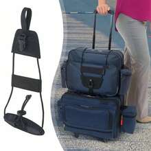 Correa de carga de nylon negro duradera para equipaje con hebilla de leva, kits de viaje, herramienta de camping al aire libre - Negro - Ver 4