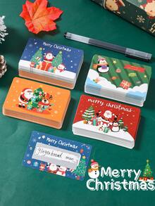 20/40pcs Christmas Scratch Cards,DIY Christmas Scratch-Off Gift Cards,Creative Christmas Party Supplies,Christmas Surprise Gift Cards,Christmas Holiday Party Event Props,Party Game Prize,2025 Christmas Decoration,Christmas Gift,Xmas Party Favor,2026 New Year Decor Gift