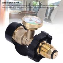 Medidor Adaptador Para Tanques De Gas Lp Pol A Qcc1/Tipo1 Con Cubierta Antipolvo,Rango De Presión: 0-100 Lb - Negro - Ver 6